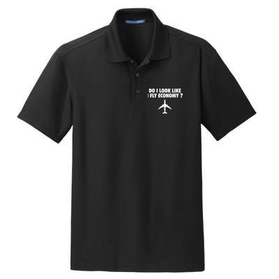 Do I Look Like I Fly Economy Funny First Class Traveling Dry Zone Grid Polo