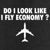 Do I Look Like I Fly Economy Funny First Class Traveling 25L Jumbo Tote