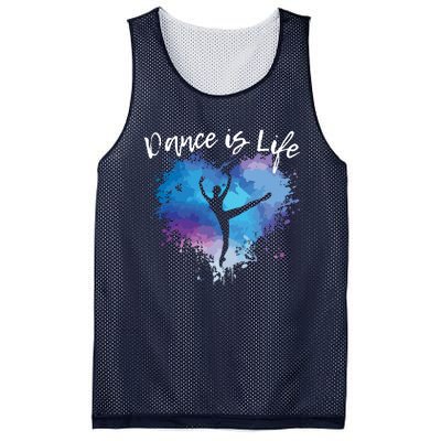 DANCE IS LIFE Ballet Dancing Ballerina Teen Tween Girl Mom Mesh Reversible Basketball Jersey Tank