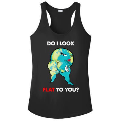 Do I Look Flat To You Anti Flat Thick Earth Ladies PosiCharge Competitor Racerback Tank