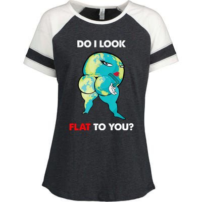 Do I Look Flat To You Anti Flat Thick Earth Enza Ladies Jersey Colorblock Tee