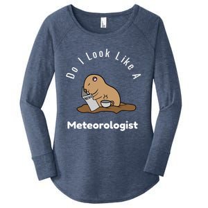 Do I Look Like A Ground Hogs Day Punxsutawney Phil Woodchuck Cool Gift Women's Perfect Tri Tunic Long Sleeve Shirt