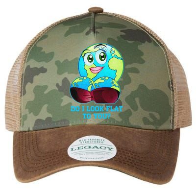 Do I Look Flat To You Funny Anti Flat Earth Legacy Tie Dye Trucker Hat