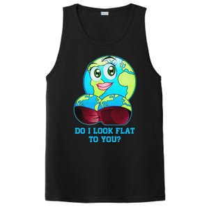 Do I Look Flat To You Funny Anti Flat Earth PosiCharge Competitor Tank