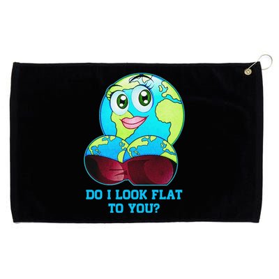 Do I Look Flat To You Funny Anti Flat Earth Grommeted Golf Towel