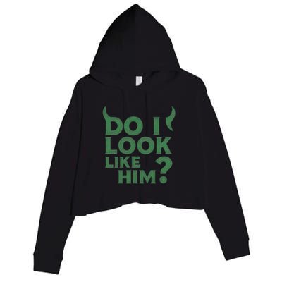 Do I Look Like Him? Crop Fleece Hoodie