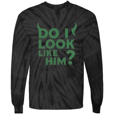 Do I Look Like Him? Tie-Dye Long Sleeve Shirt