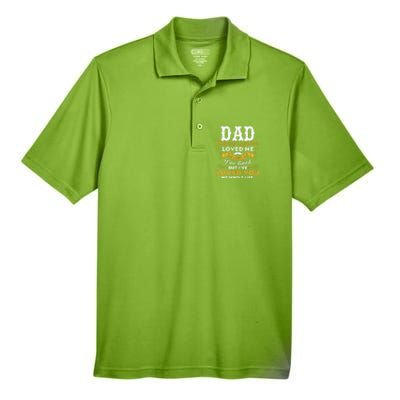 Dad I Love You Whole Life Funny Gift Men's Origin Performance Pique Polo