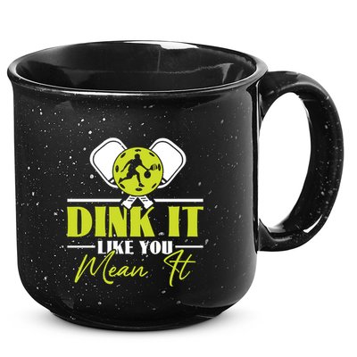 Dink It Like You Mean It Pickleball Player Dink Funny Meaningful Gift 15oz Campfire Ceramic Mug
