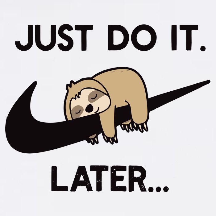 Do It Later Funny Sleepy Sloth For Lazy Sloth Lover Cropped Pullover Crew