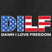Damn I Love Freedom Dilf Funny Patriotic Dad Fathers Day 7 Panel Mesh Trucker Snapback Hat