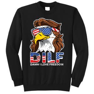 Damn I Love Freedom Eagle Funny Patriotic July 4th Sweatshirt