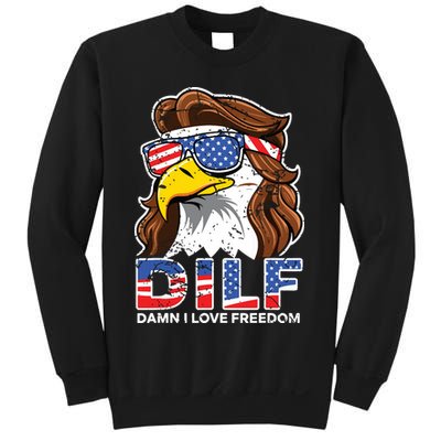 Damn I Love Freedom Eagle Funny Patriotic July 4th Sweatshirt