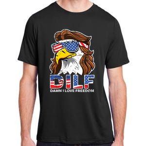 Damn I Love Freedom Eagle Funny Patriotic July 4th Adult ChromaSoft Performance T-Shirt