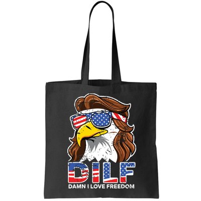 Damn I Love Freedom Eagle Funny Patriotic July 4th Bag