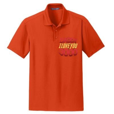 Daddy I Love You Today Fathers Day 3000 Times More Dad Gift Dry Zone Grid Polo