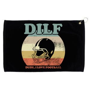 Dude I Love Football American Football Fan Football Player Gift Grommeted Golf Towel