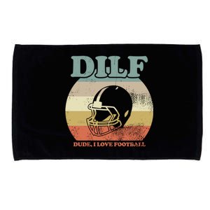 Dude I Love Football American Football Fan Football Player Gift Microfiber Hand Towel