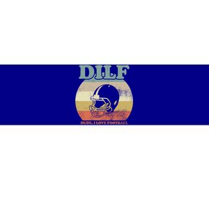 Dude I Love Football American Football Fan Football Player Gift Bumper Sticker