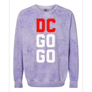 DC I Love Go Go Music Gift For Kids And Adults Colorblast Crewneck Sweatshirt