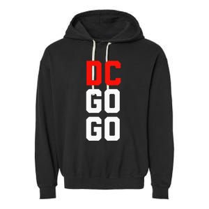 DC I Love Go Go Music Gift For Kids And Adults Garment-Dyed Fleece Hoodie