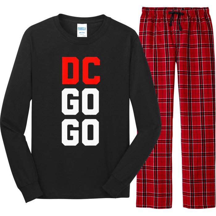 DC I Love Go Go Music Gift For Kids And Adults Long Sleeve Pajama Set