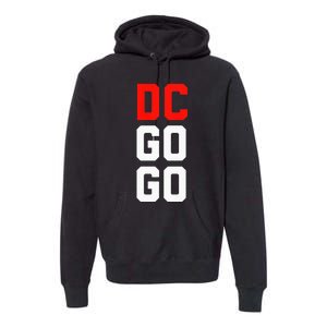 DC I Love Go Go Music Gift For Kids And Adults Premium Hoodie