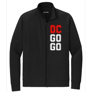 DC I Love Go Go Music Gift For Kids And Adults Stretch Full-Zip Cadet Jacket