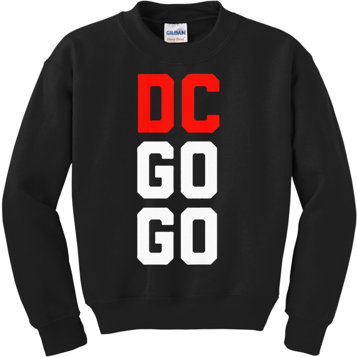 DC I Love Go Go Music Gift For Kids And Adults Kids Sweatshirt