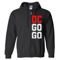 DC I Love Go Go Music Gift For Kids And Adults Full Zip Hoodie