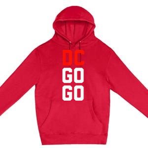 DC I Love Go Go Music Gift For Kids And Adults Premium Pullover Hoodie