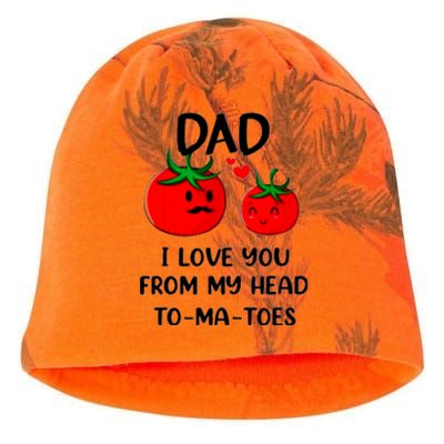 Dad I Love You From My Head Tomatoes Kati - Camo Knit Beanie