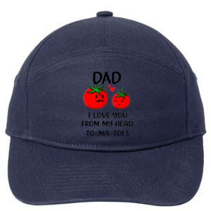 Dad I Love You From My Head Tomatoes 7-Panel Snapback Hat