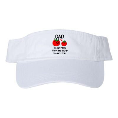 Dad I Love You From My Head Tomatoes Valucap Bio-Washed Visor