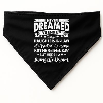 Daughter In Law Of A Freaking Awesome Father In Law USA-Made Doggie Bandana