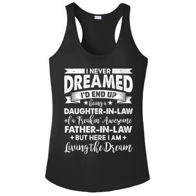 Daughter In Law Of A Freaking Awesome Father In Law Ladies PosiCharge Competitor Racerback Tank