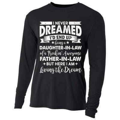 Daughter In Law Of A Freaking Awesome Father In Law Cooling Performance Long Sleeve Crew