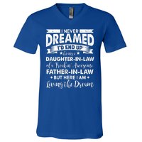 Daughter In Law Of A Freaking Awesome Father In Law V-Neck T-Shirt