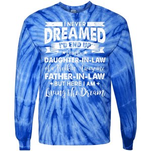 Daughter In Law Of A Freaking Awesome Father In Law Tie-Dye Long Sleeve Shirt