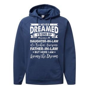 Daughter In Law Of A Freaking Awesome Father In Law Performance Fleece Hoodie