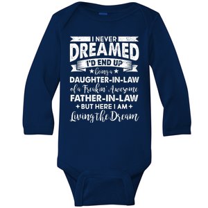 Daughter In Law Of A Freaking Awesome Father In Law Baby Long Sleeve Bodysuit