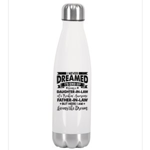 Daughter In Law Of A Freaking Awesome Father In Law Stainless Steel Insulated Water Bottle