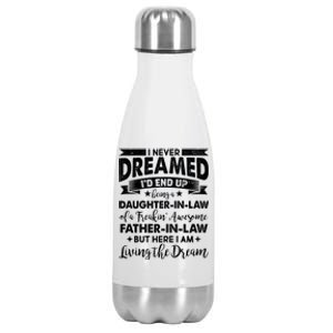 Daughter In Law Of A Freaking Awesome Father In Law Stainless Steel Insulated Water Bottle