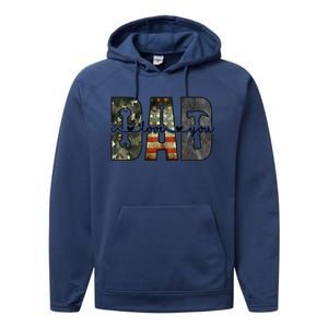 Dad I Love You Funny Fathers Day Gift Performance Fleece Hoodie