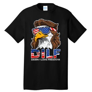 Damn I Love Freedom Eagle Funny Tall T-Shirt