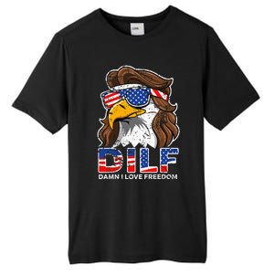 Damn I Love Freedom Eagle Funny Tall Fusion ChromaSoft Performance T-Shirt