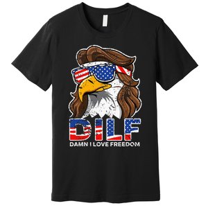 Damn I Love Freedom Eagle Funny Premium T-Shirt