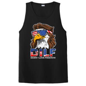 Damn I Love Freedom Eagle Funny PosiCharge Competitor Tank