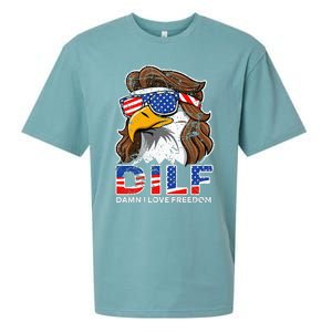 Damn I Love Freedom Eagle Funny Sueded Cloud Jersey T-Shirt