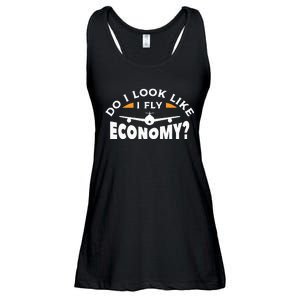 Do I Look Like I Fly Economy Pilot Aviation Aviator Ladies Essential Flowy Tank